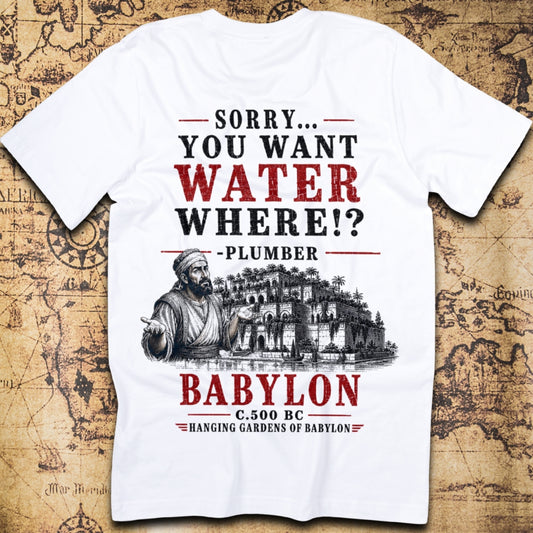 Sorry, You Want Water Where!? T-Shirt