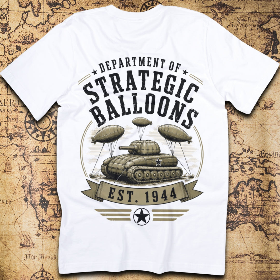 Department of Strategic Balloons WWII Tank T-Shirt
