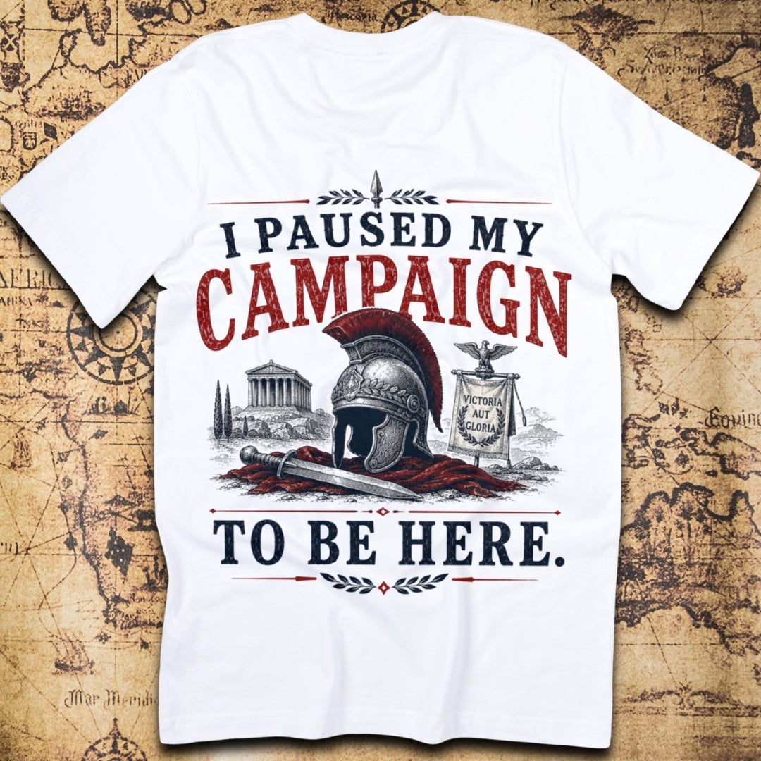Paused My Campaign To Be Here - Roman T-Shirt