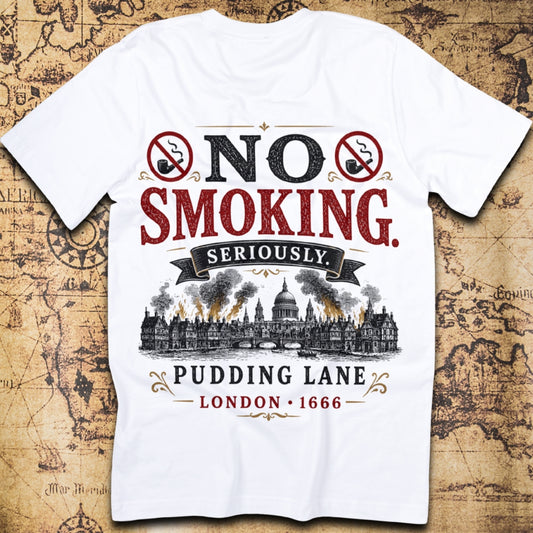 No Smoking. Seriously. - Great Fire of London T-Shirt