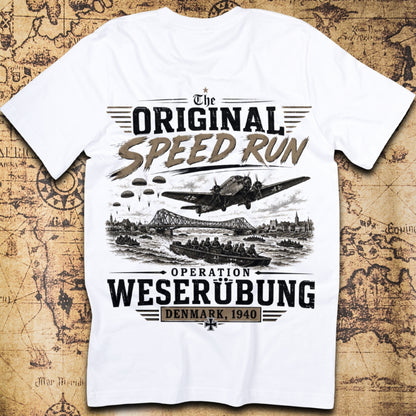 Operation Weserübung Denmark 1940 The Original Speed Run T-Shirt