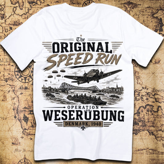 Operation Weserübung Denmark 1940 The Original Speed Run T-Shirt