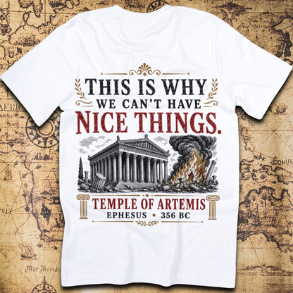 This Is Why We Can't Have Nice Things - Temple of Artemis T-Shirt
