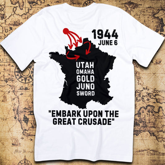 Normandy Invasion – Embark Upon the Great Crusade T-Shirt