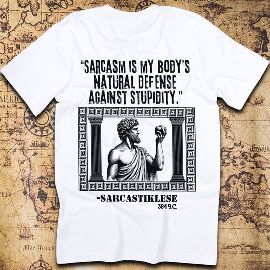 Sarcasm Is My Body’s Natural Defense – Sarcastiklese T-Shirt