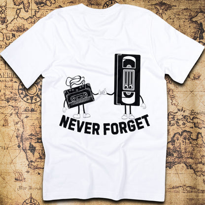 Never Forget - Retro Music & Media Nostalgia T-Shirt