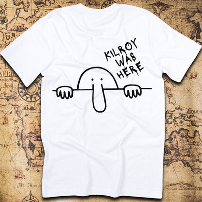 Kilroy Was Here – WWII Graffiti Icon T-Shirt