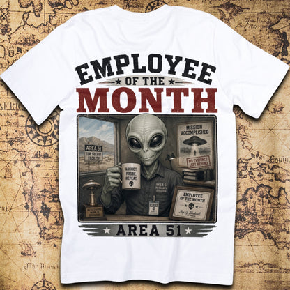 Area 51 Employee of the Month Alien T-Shirt