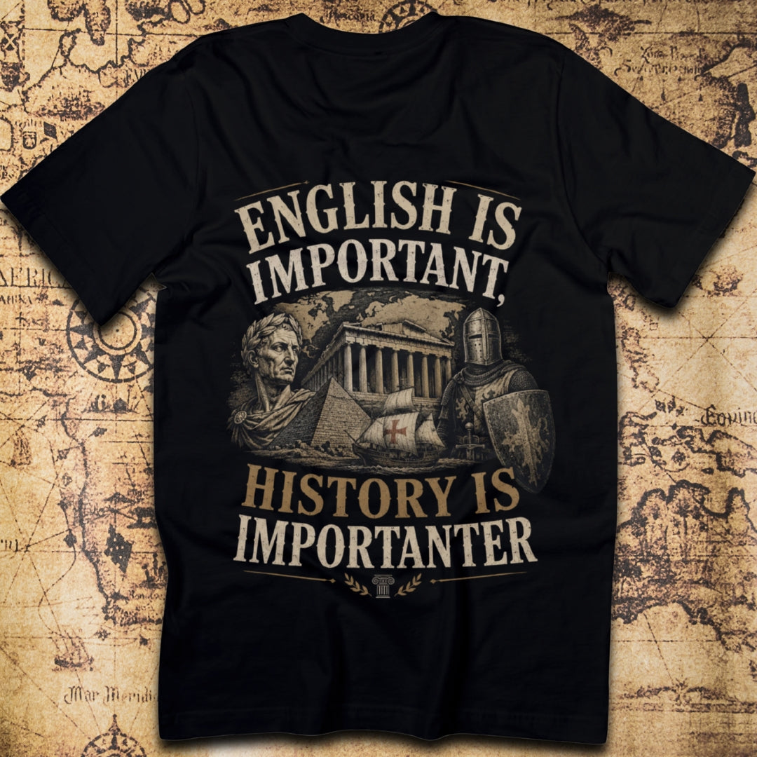History Is Importanter – Funny Grammar & History Meme T-Shirt