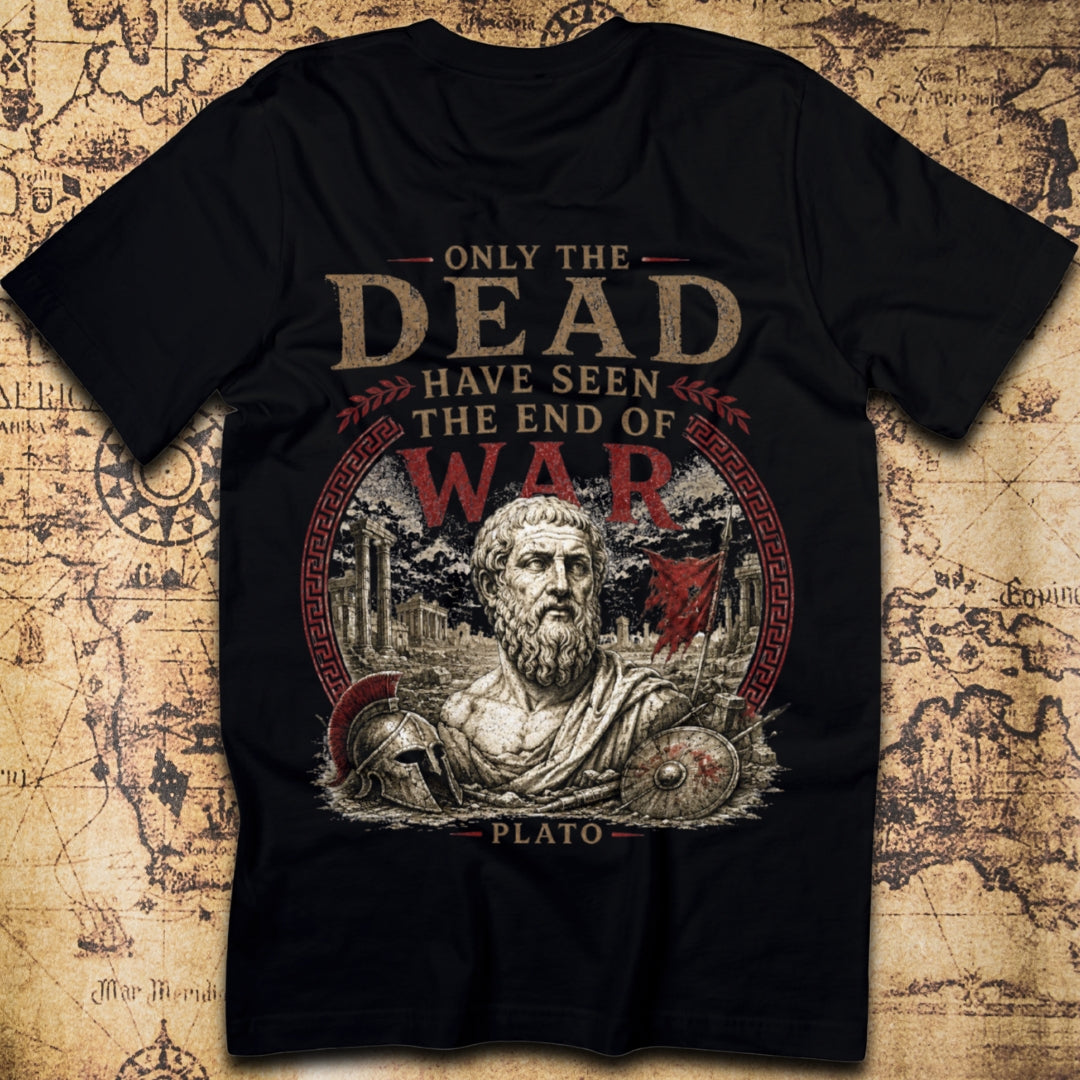 Only The Dead Have Seen The End Of War, Plato T-Shirt