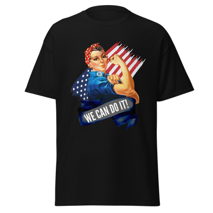 We Can Do It! T-Shirt – Rosie the Riveter WWII Tribute