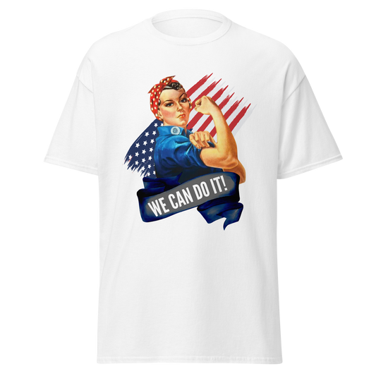 We Can Do It! T-Shirt – Rosie the Riveter WWII Tribute