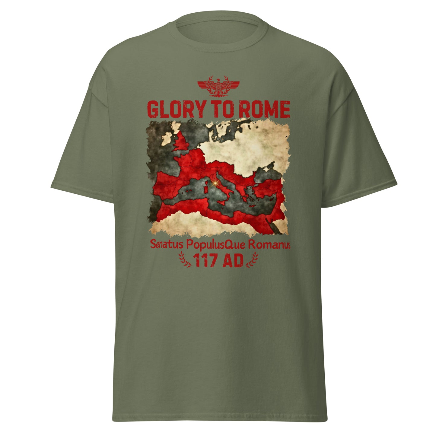 Glory to Rome – SPQR & Imperial Map T-Shirt