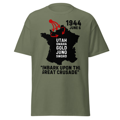 Normandy Invasion – Embark Upon the Great Crusade T-Shirt