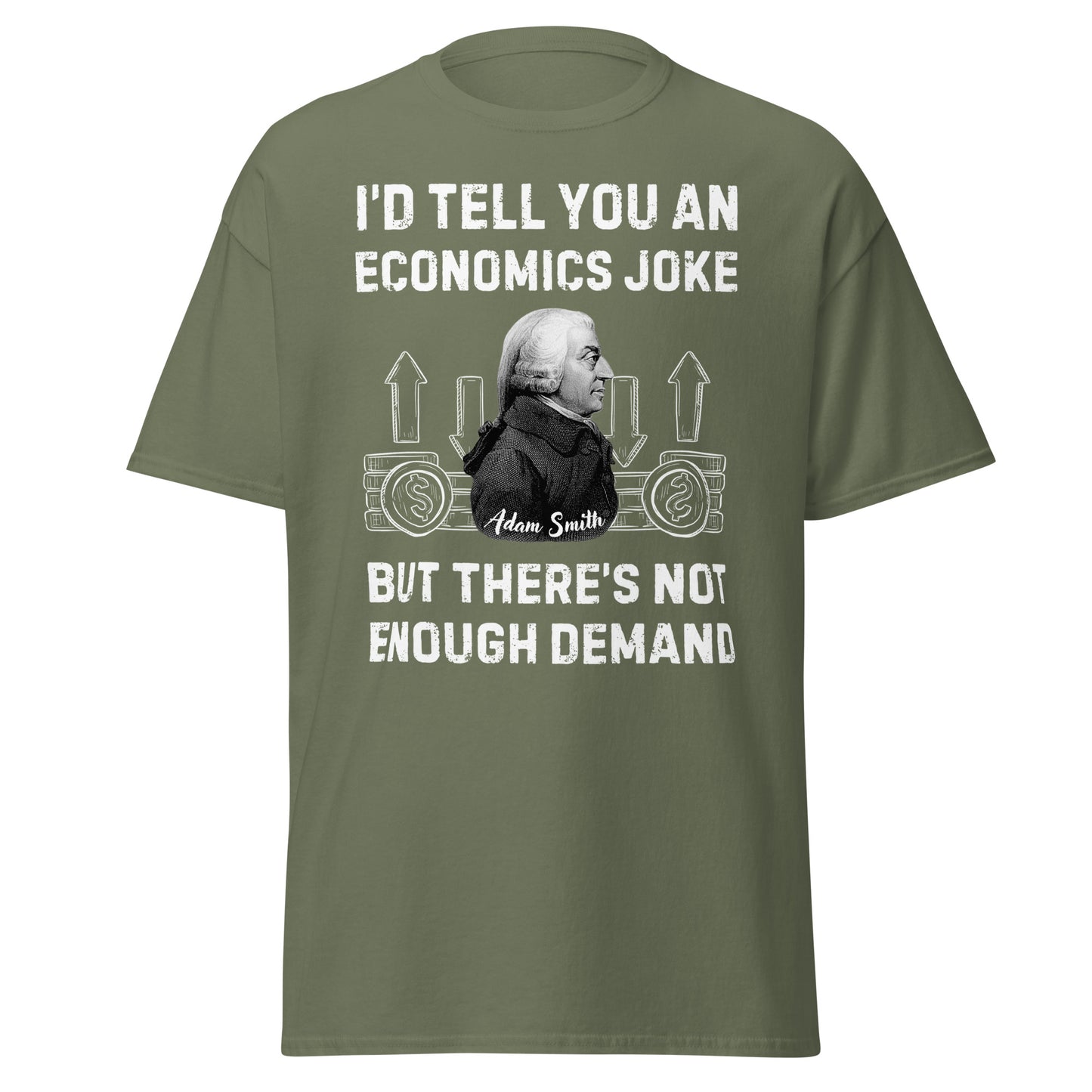 Economics Joke Adam Smith – History & Economics Meme T-Shirt