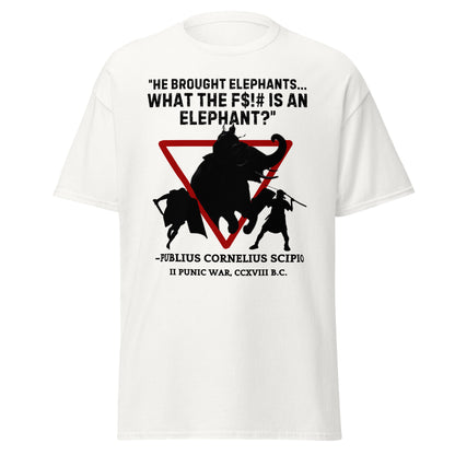 What the F$!# is an Elephant?" Scipio Roman T-Shirt